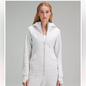 Lululemon Scuba Full-Zip Hoodie Light Grey Size 6